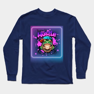 Born to Hustle FROG, Raised on Beats Long Sleeve T-Shirt